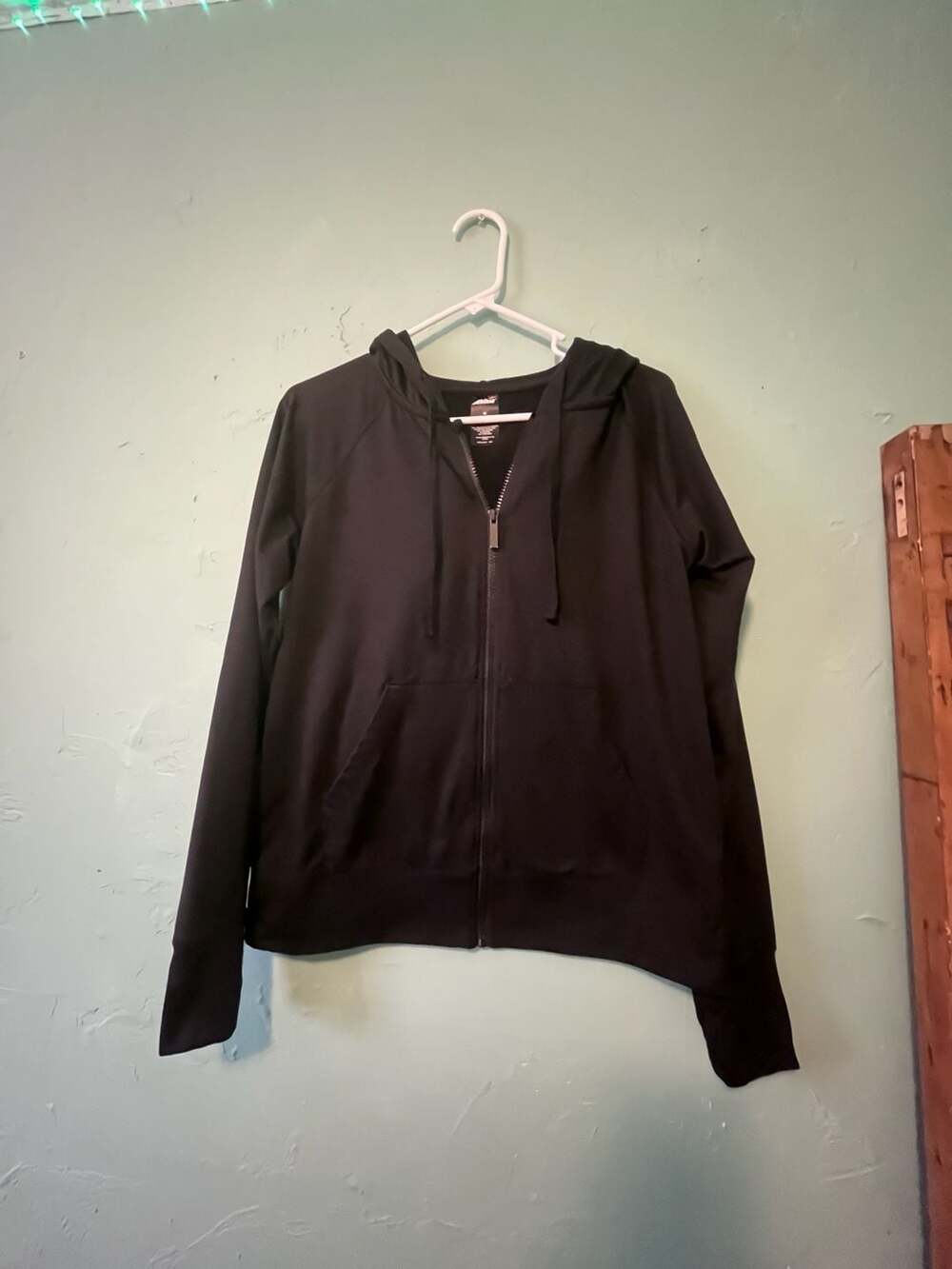 Avia Full Zip Hoodie Size M (8-10) Black Activewear